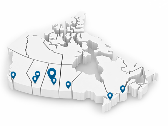 ClearTech centers map